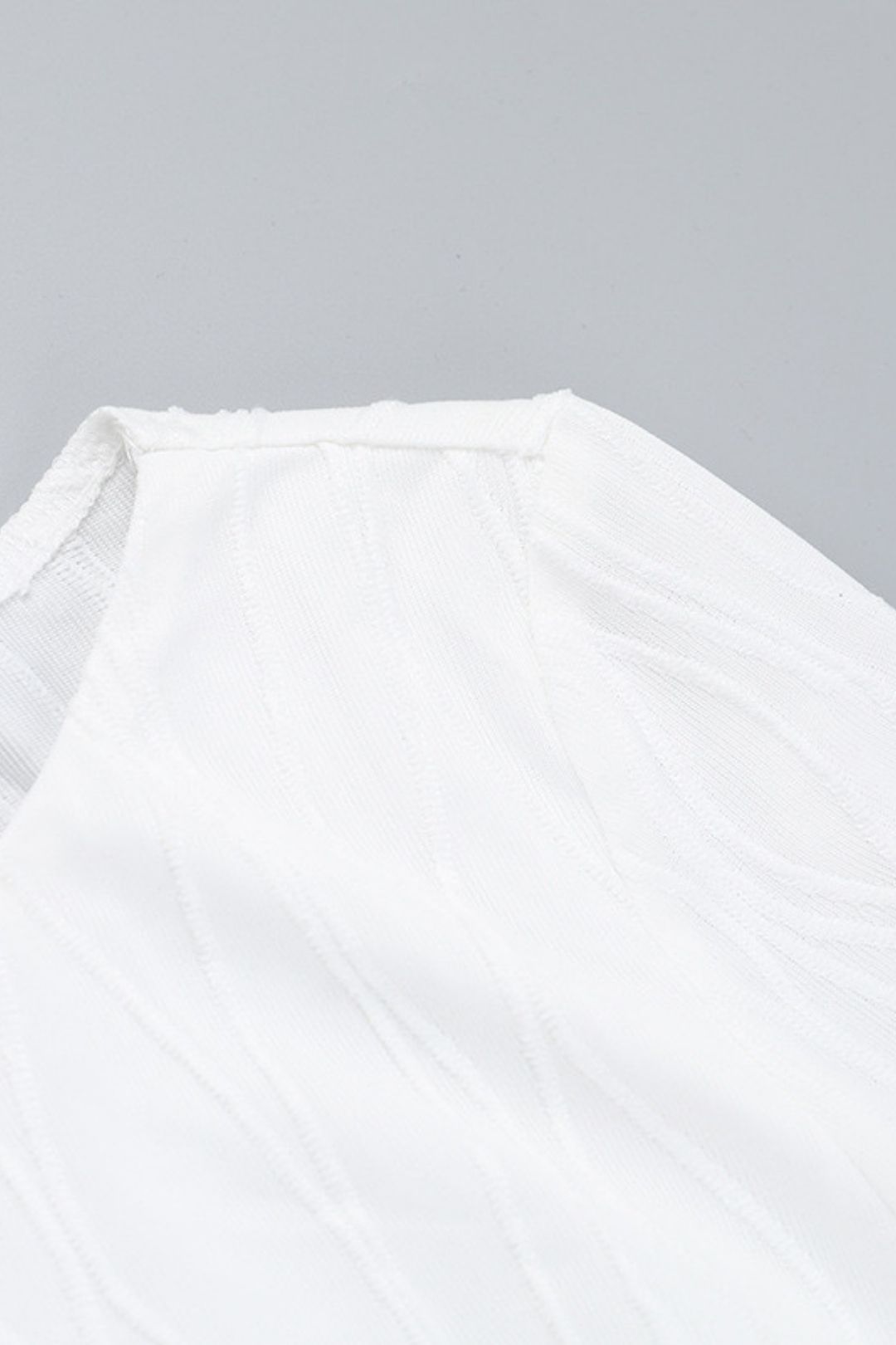 Lady Style Slim Texture Long-sleeved Ruffled Mini Dress For Women