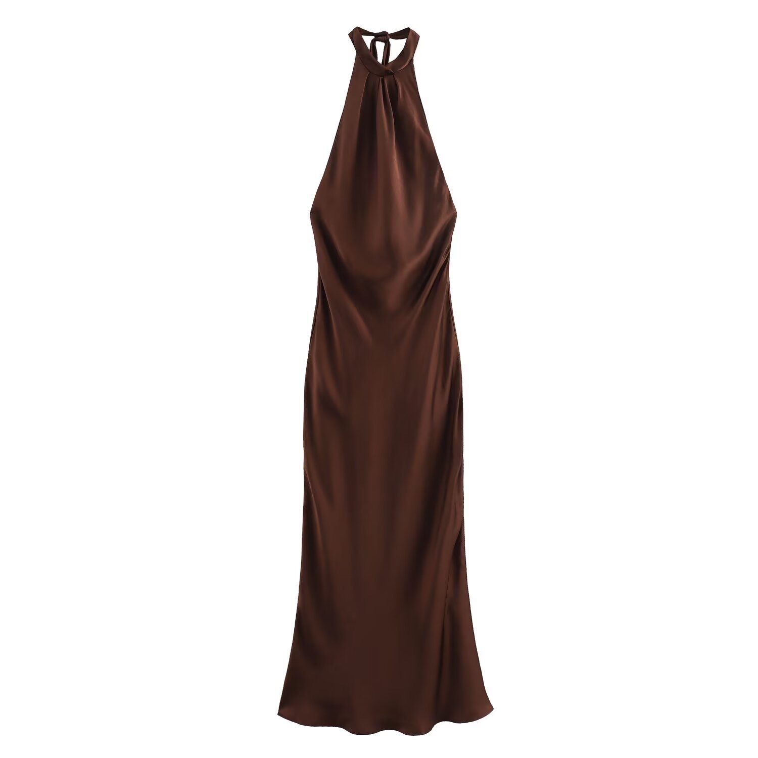 Silk Satin Texture Dress Picture Color Personalized Street Polyester