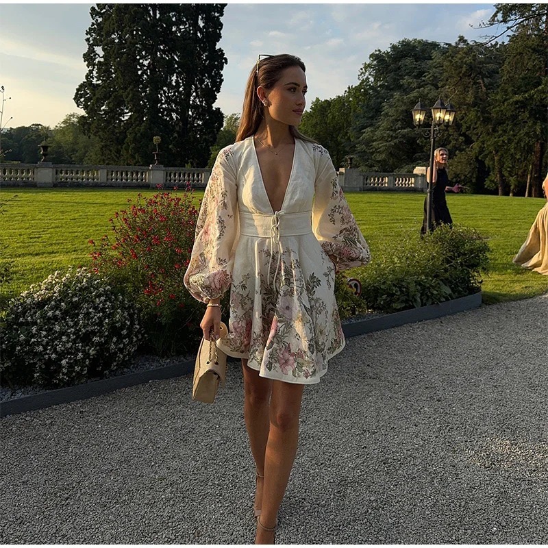 Popular Printed Strappy Dress