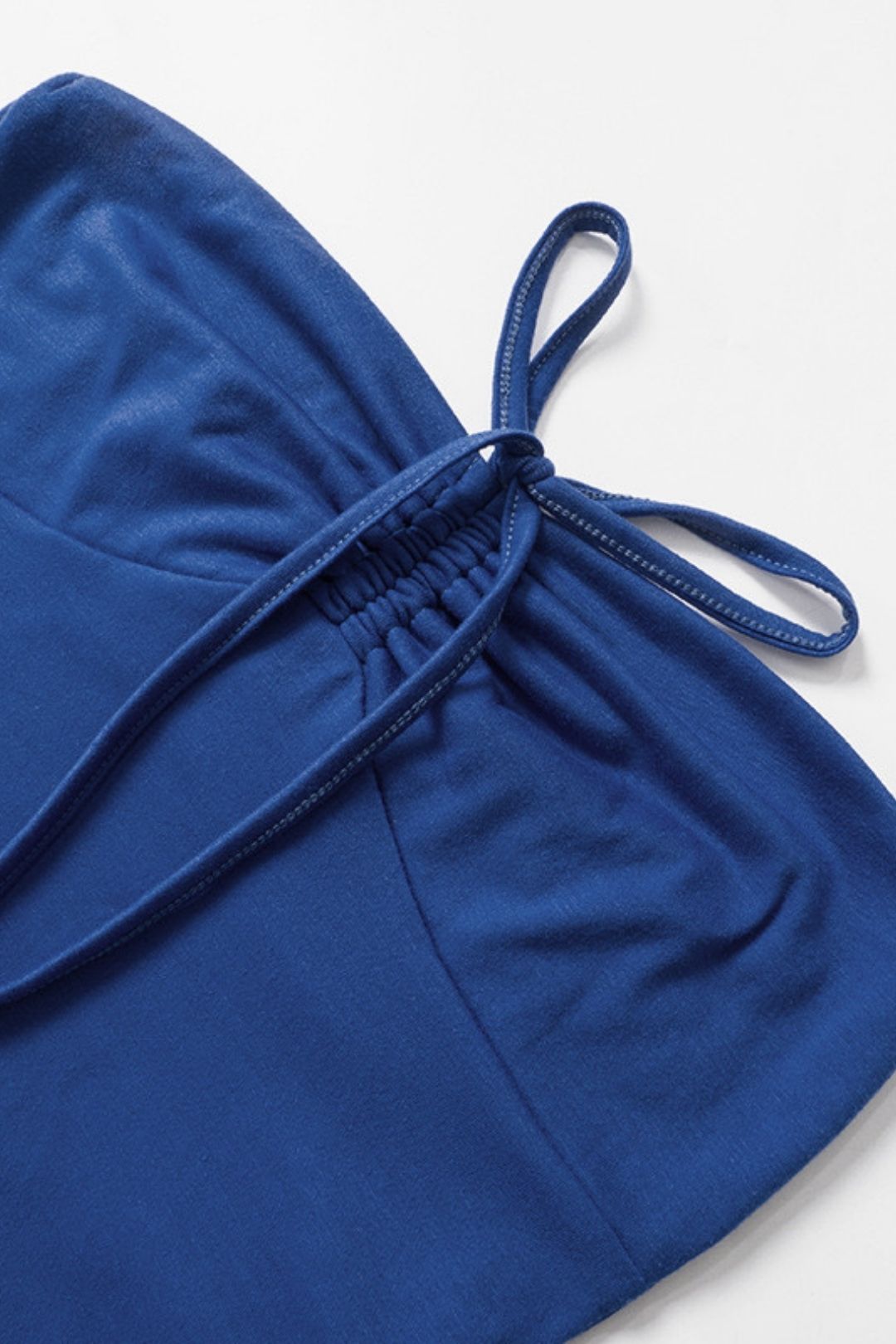 Style Halter Neck Tube Top Backless Pleated Ruffle Short Skirt Casual Suit