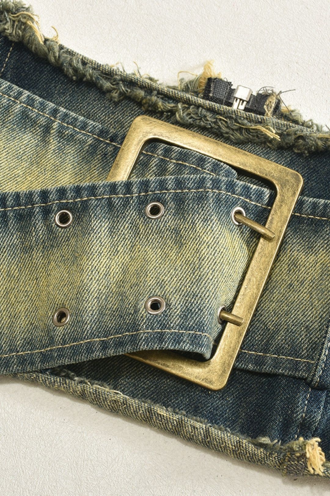 Contrast Color Belt Tassel Wrapped Chest Sexy Hot Girl Skirt Suit