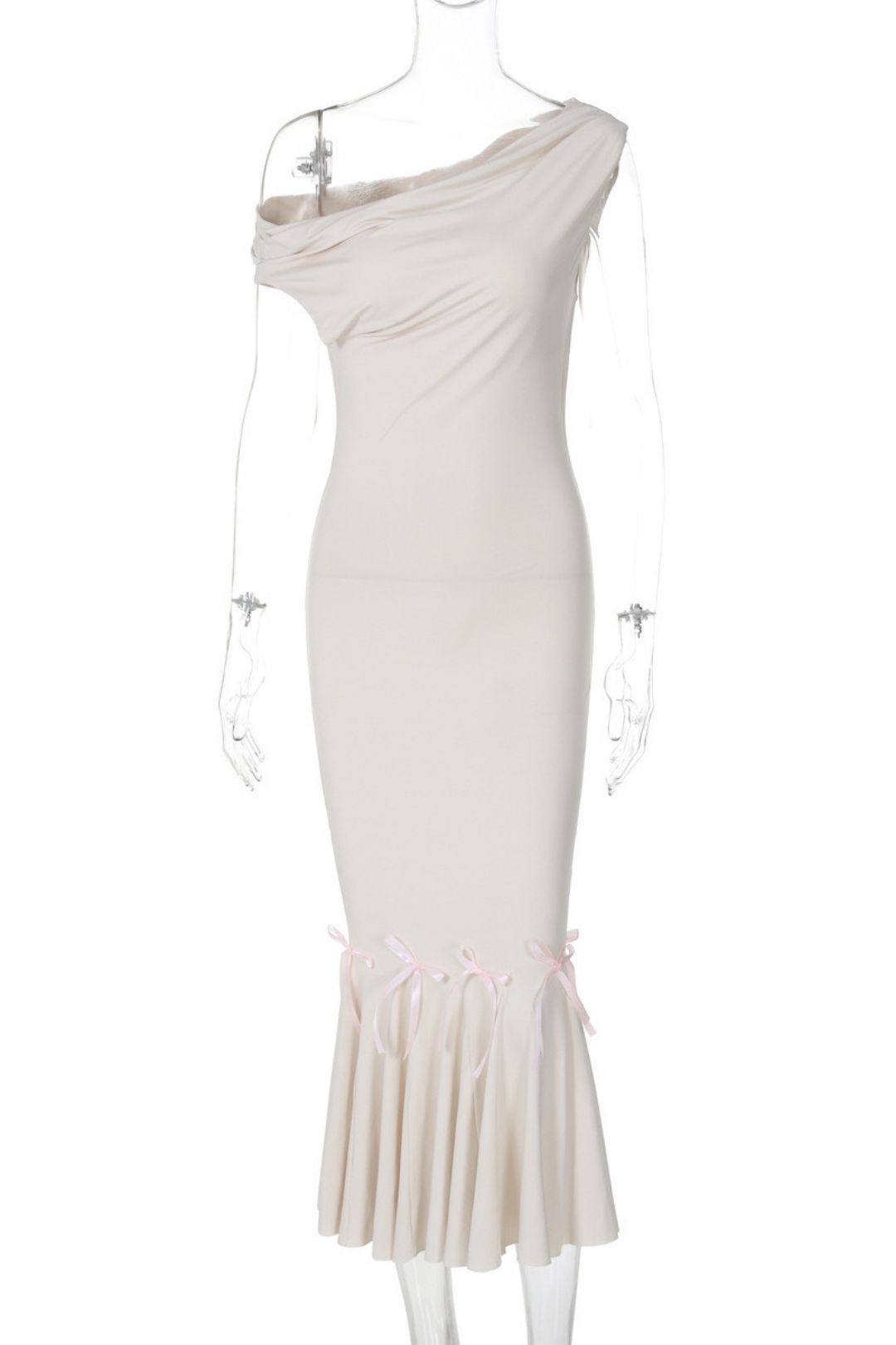  Temperament Oblique Collar Lace Slim Solid Color Dress Foreign Trade Wholesale