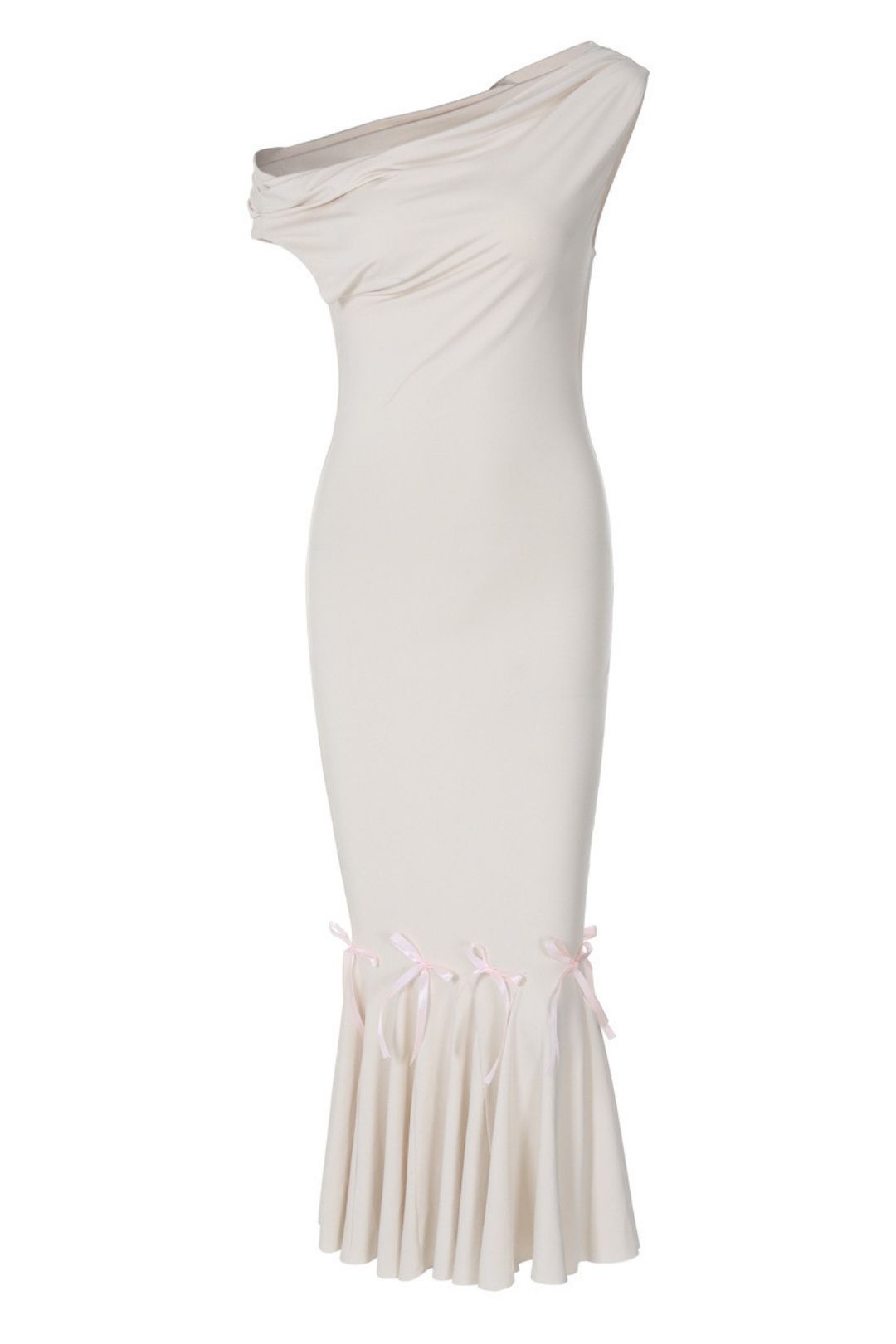  Temperament Oblique Collar Lace Slim Solid Color Dress Foreign Trade Wholesale