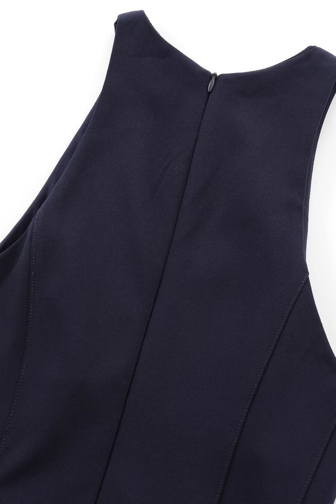 Slim Mini Dress With Straps On Both Sides