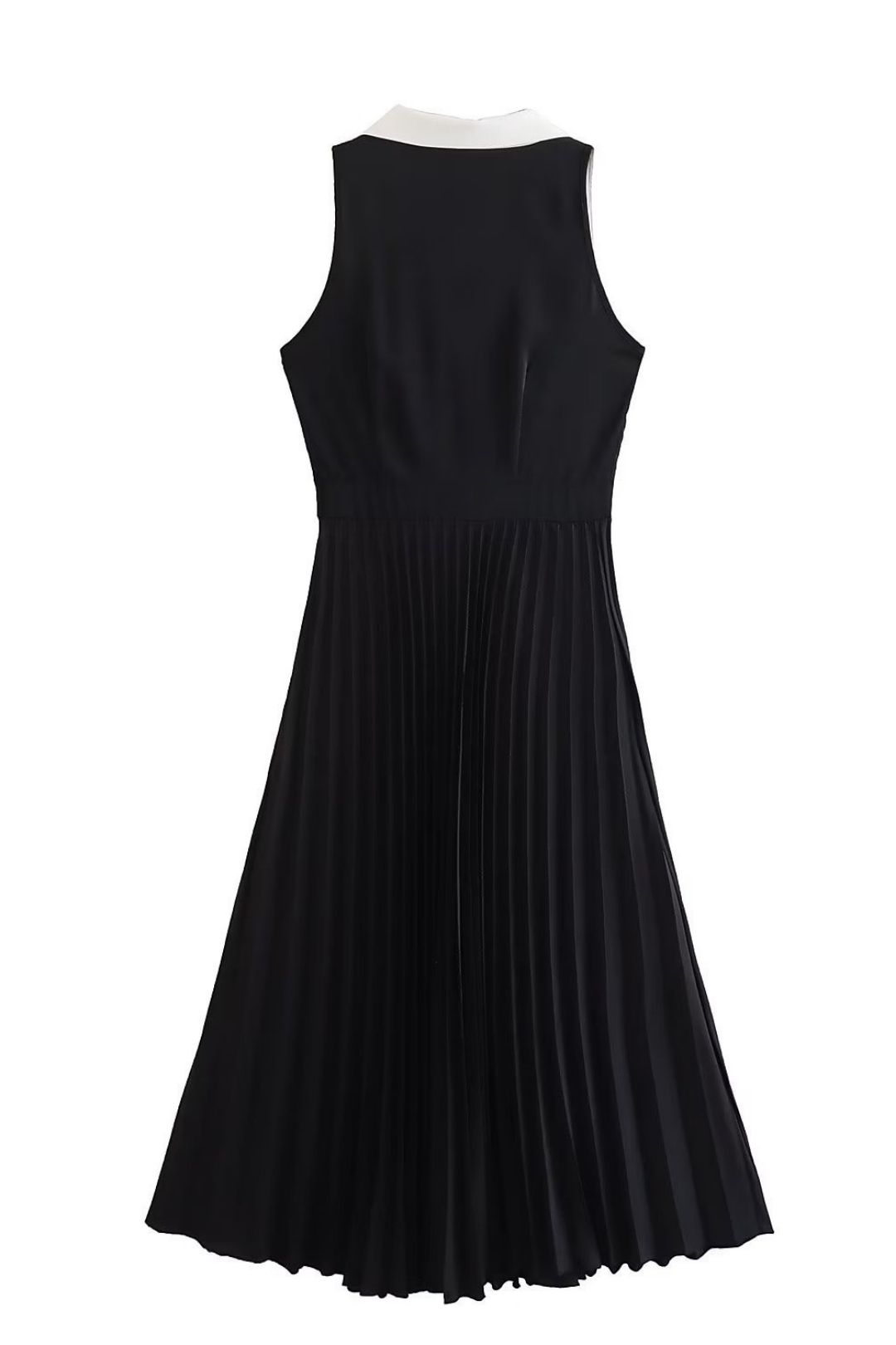 Waist Slimming Stitching Design Pleated Shirt-style Dress