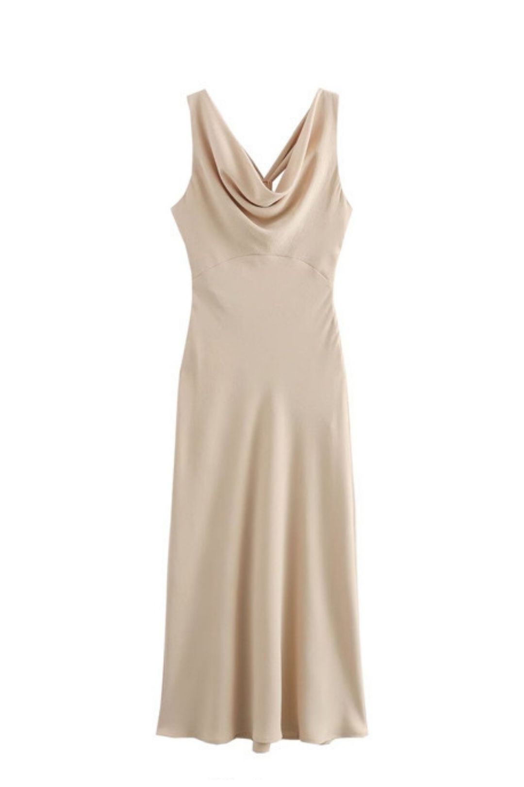 Gold Inlaid Midi Slim Casual Dress