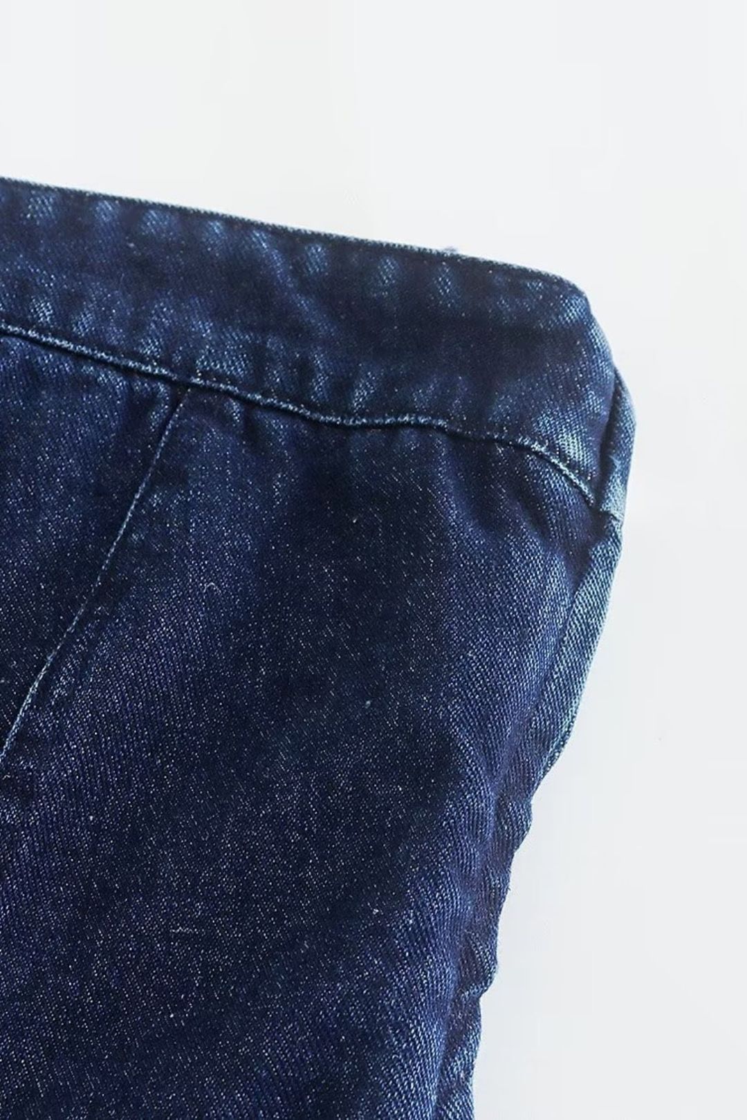 Strapless Denim Corset-style Short Dress