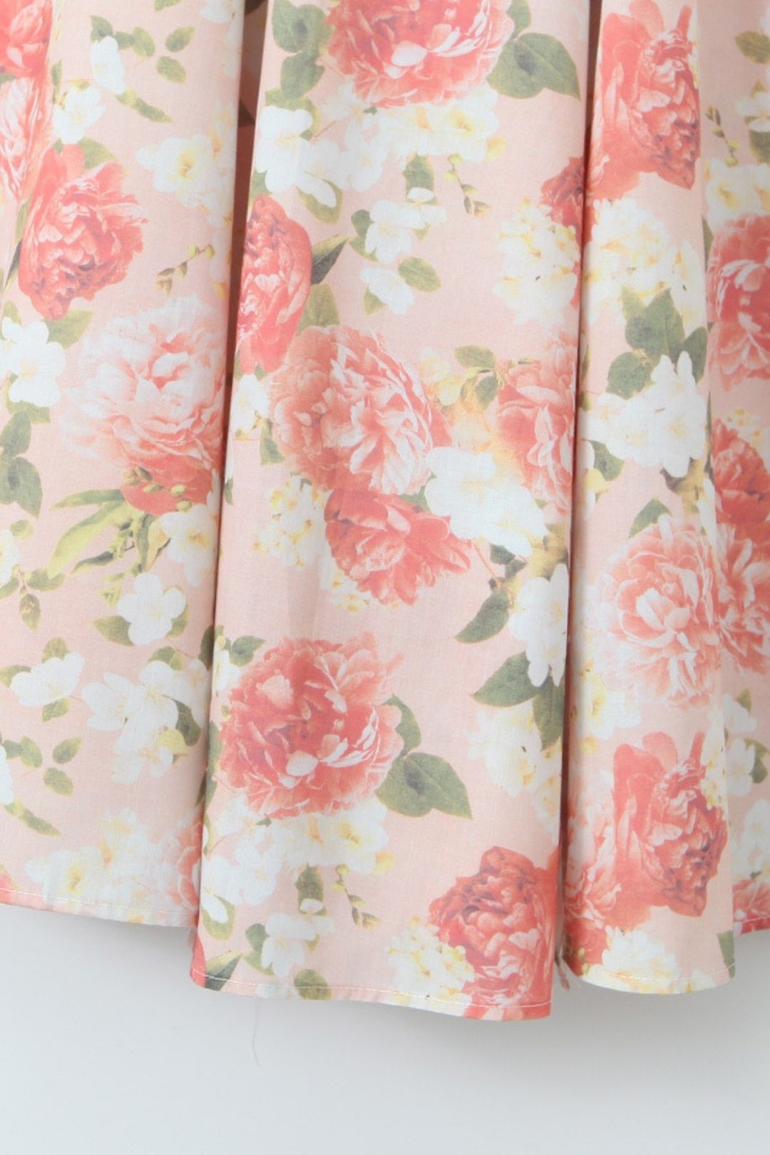 Cotton Printed Lace Loose Mid-length Suspender Dress