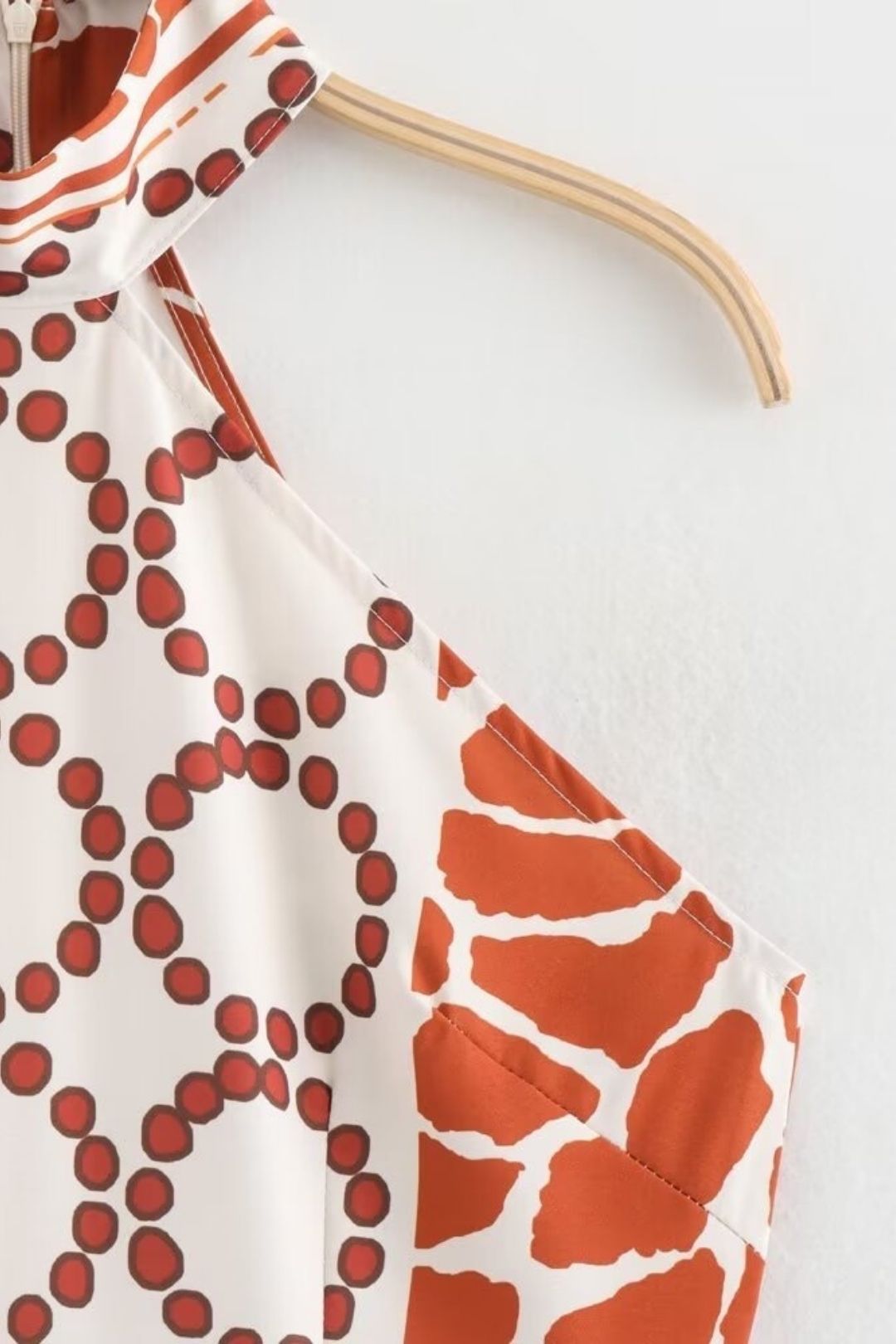 Printed Tassel Stitching Strapless Slim Casual Dress