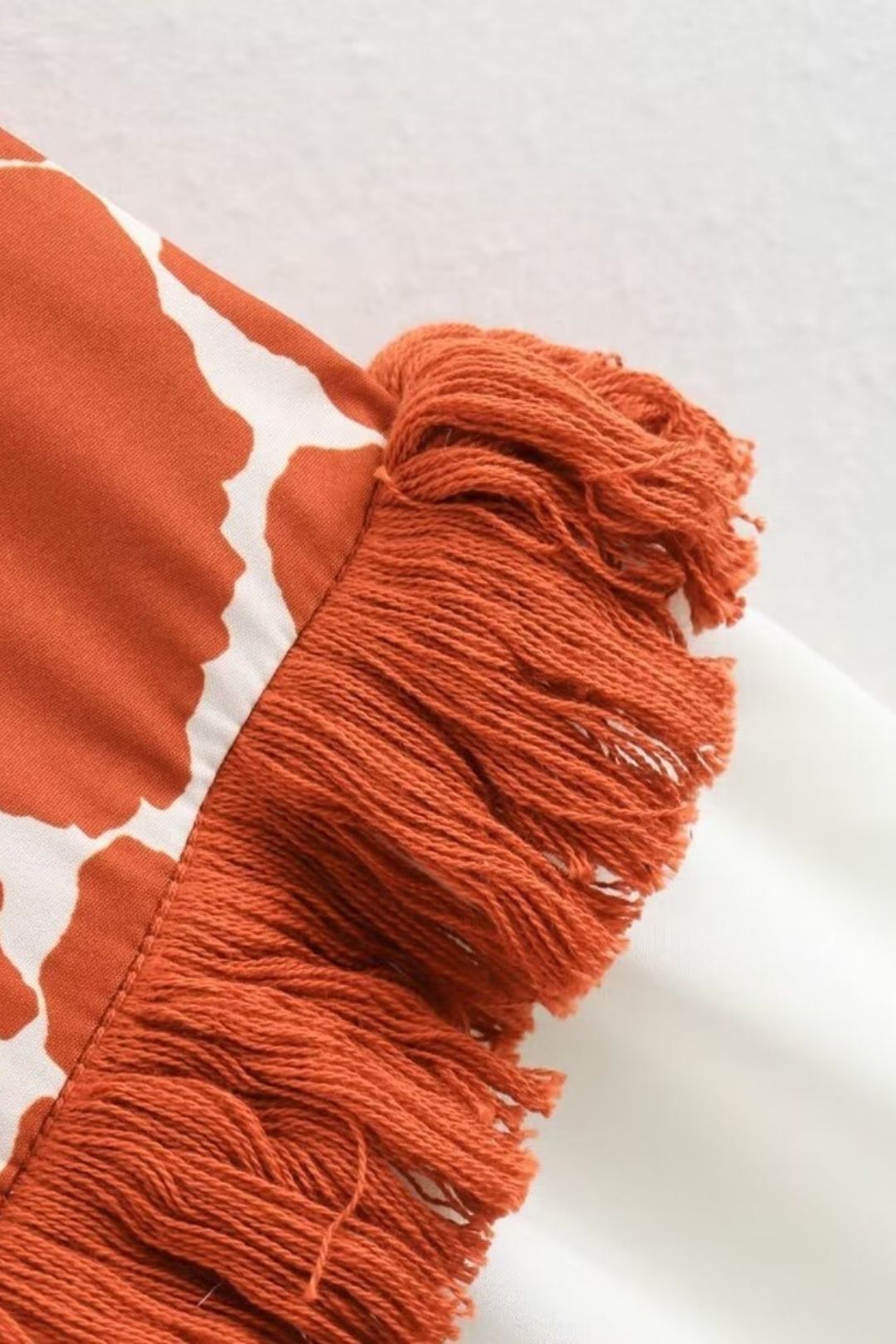 Printed Tassel Stitching Strapless Slim Casual Dress