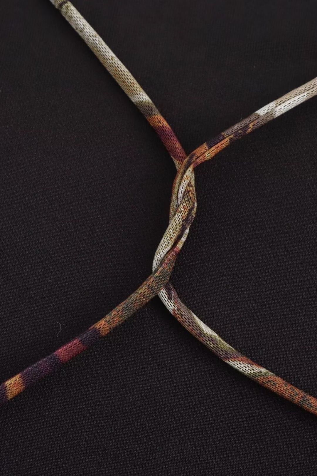 Waist Printed Silk Mesh One-word Collar Long Dress