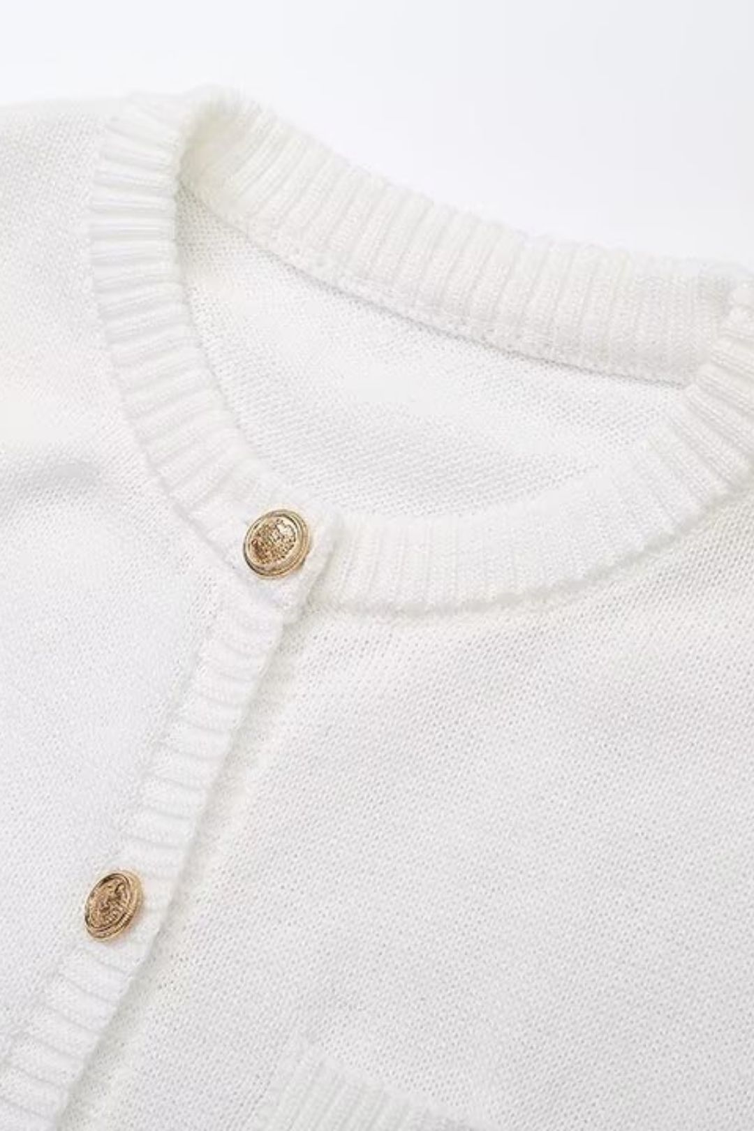 Waist Knitted Short-sleeved Button Sweater Dress