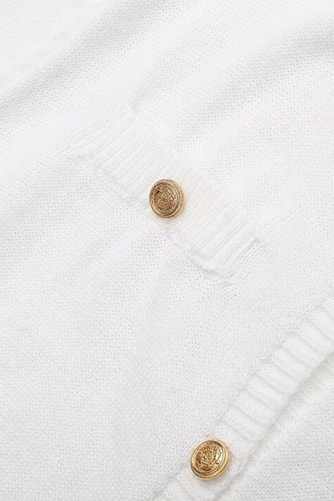 Waist Knitted Short-sleeved Button Sweater Dress