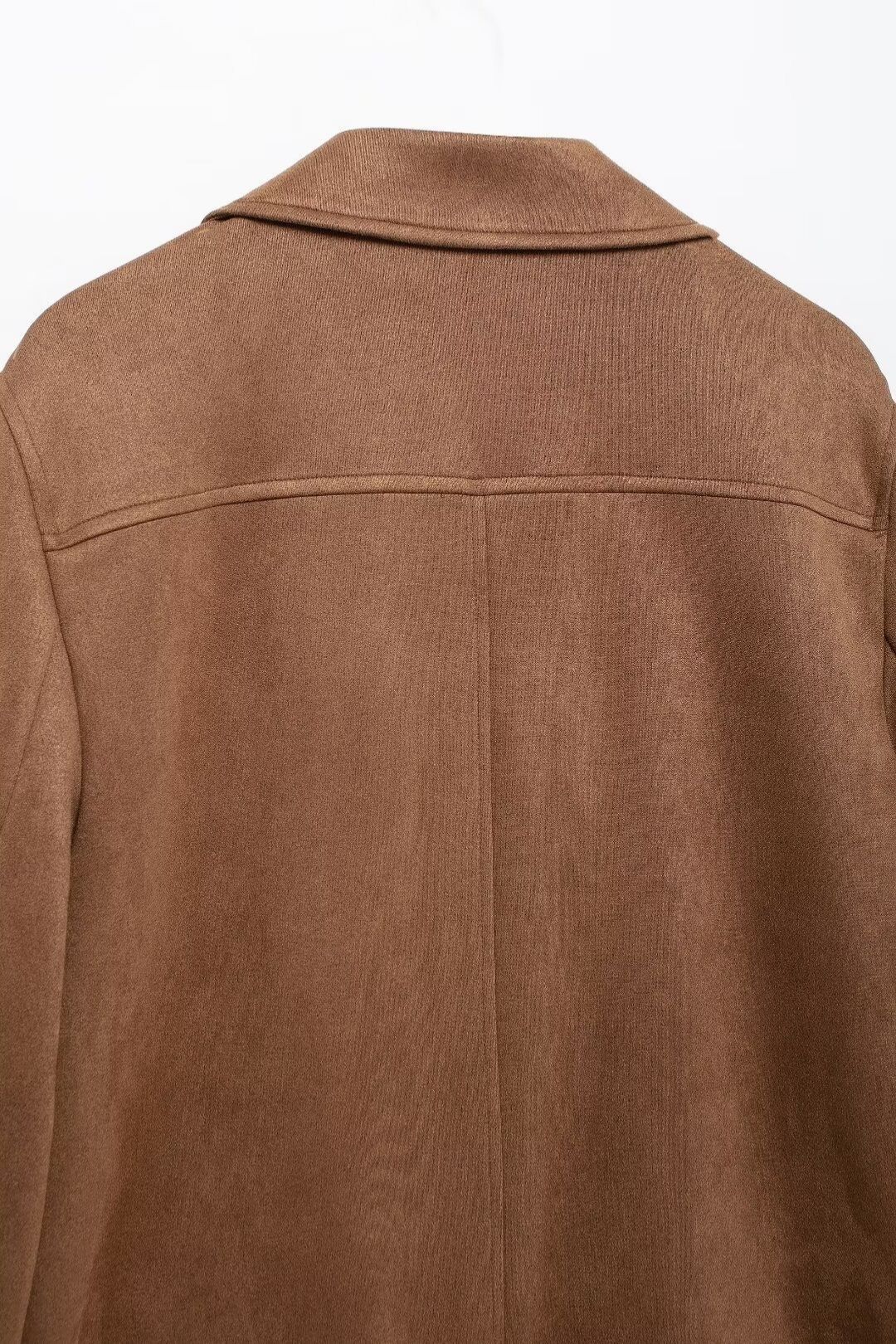 Niche Suede Leather All-match Suit Jacket Skirt