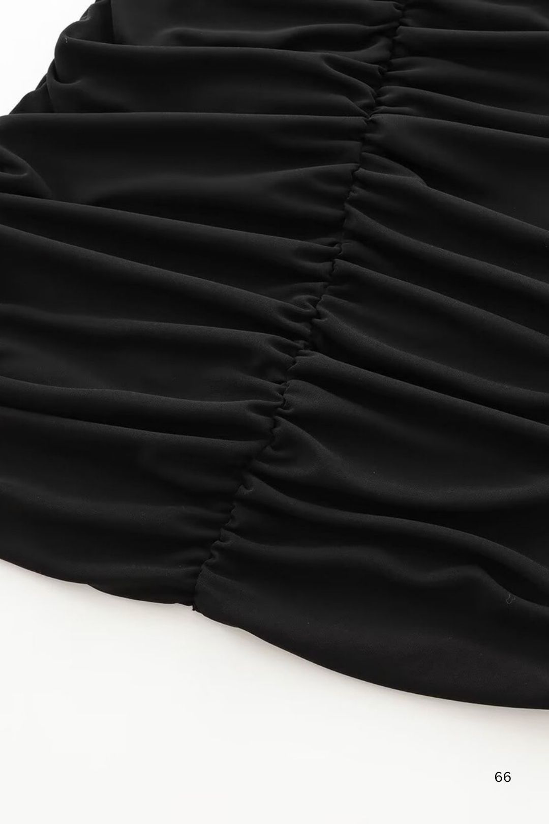 Open Design Pleated Dress With Shoulder Pads