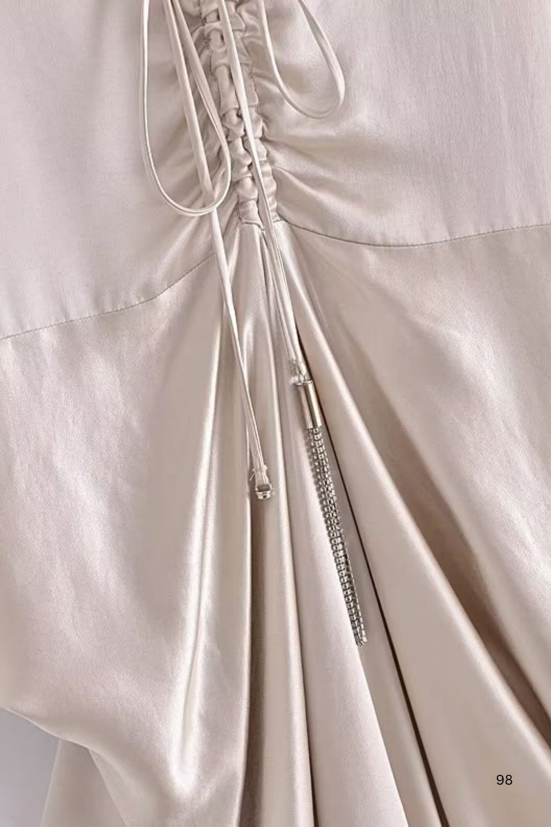 Silk Texture Gown Dress