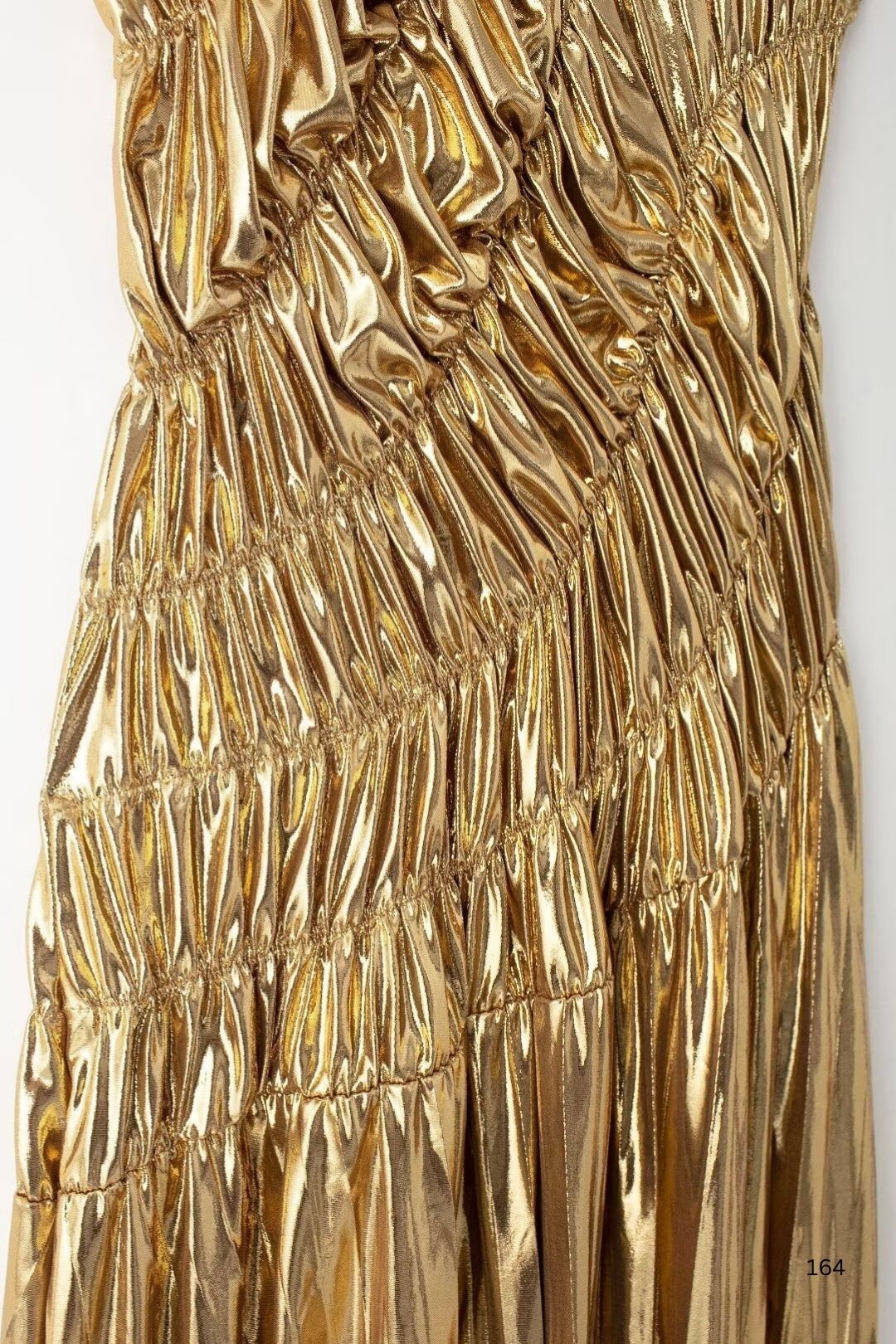 Waist Slimming Golden Bright Design Vest Dress