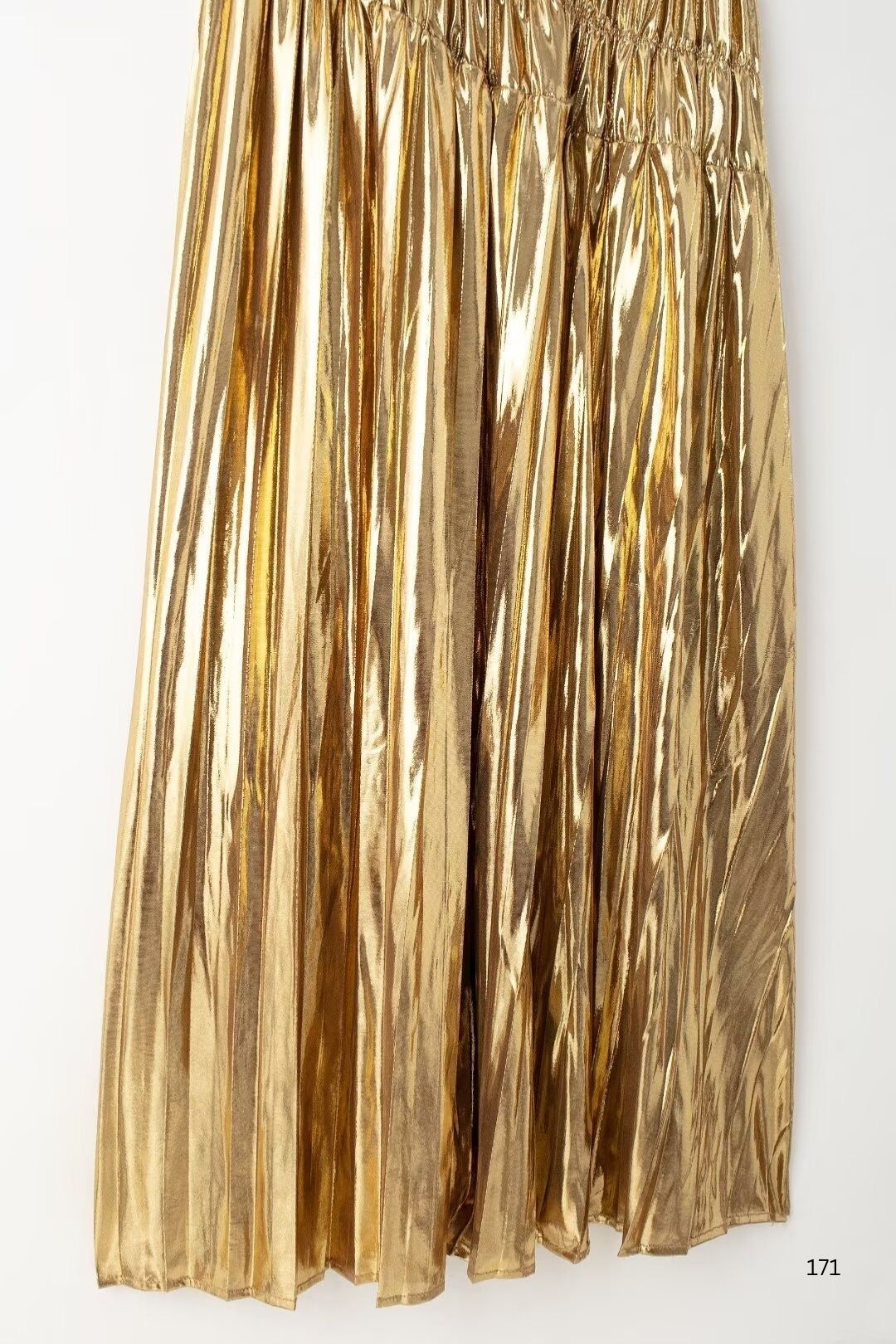 Waist Slimming Golden Bright Design Vest Dress