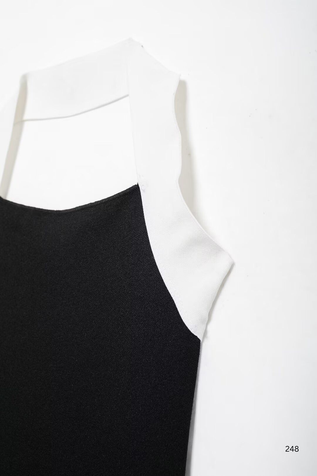 Stretch Knitted Halter Neck Slim Dress