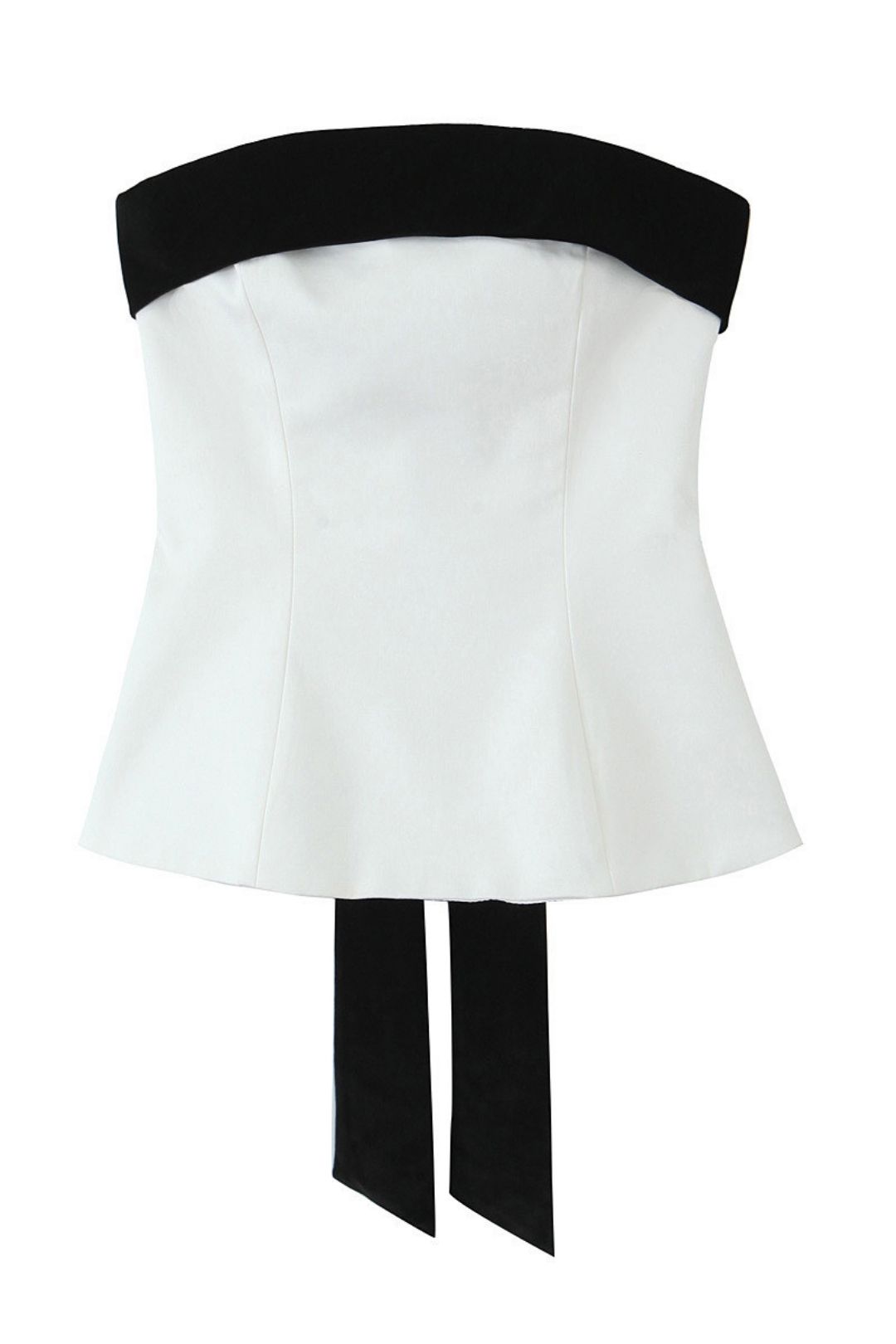Niche Bow Decorated Color Matching Tube Top