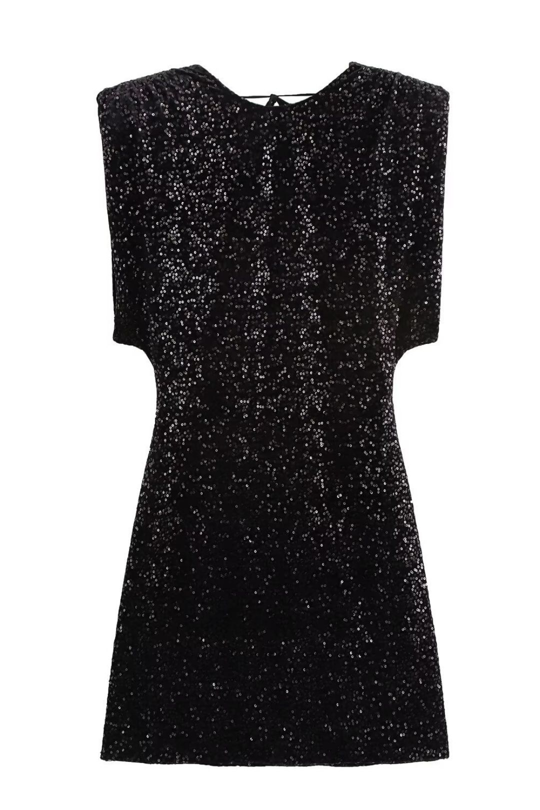 French Niche Sequined Velvet Short Dress