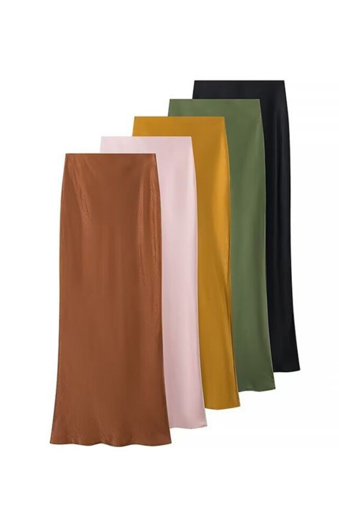 French Niche High-waisted Slimming Silk Satin Texture Mini Skirt