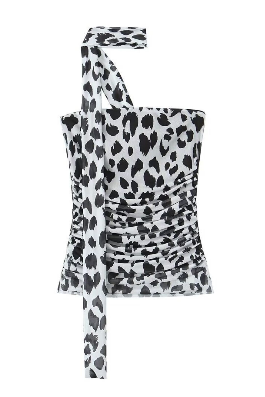 Animal Print Tulle Top And Skirt