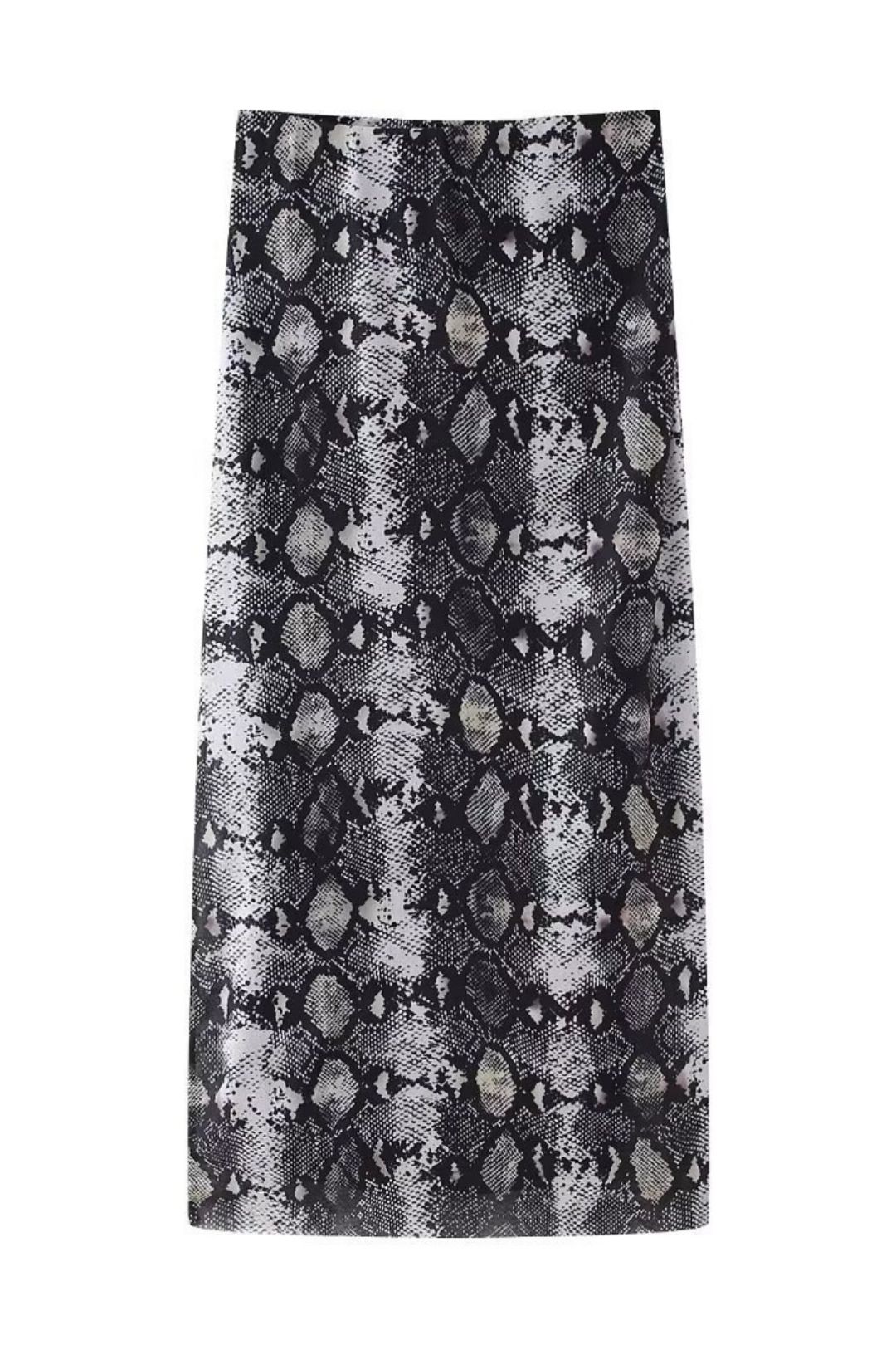 Animal Print Tulle Top And Skirt