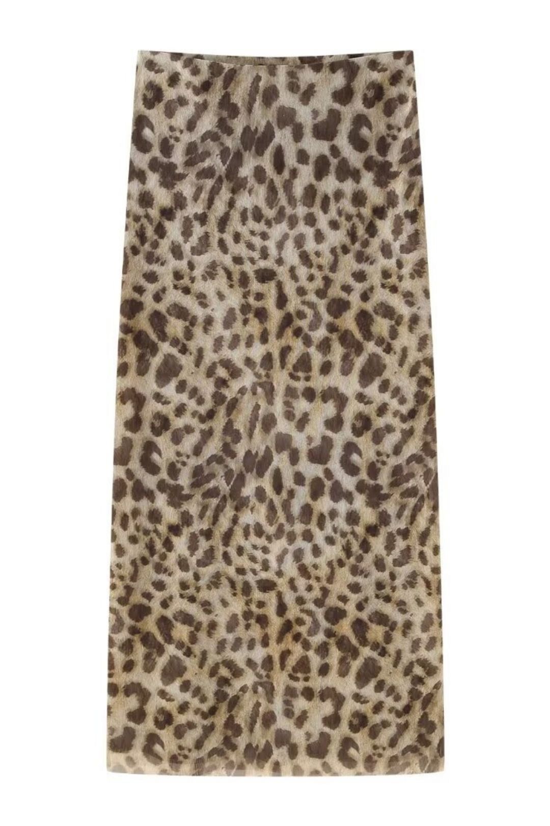 Animal Print Tulle Top And Skirt