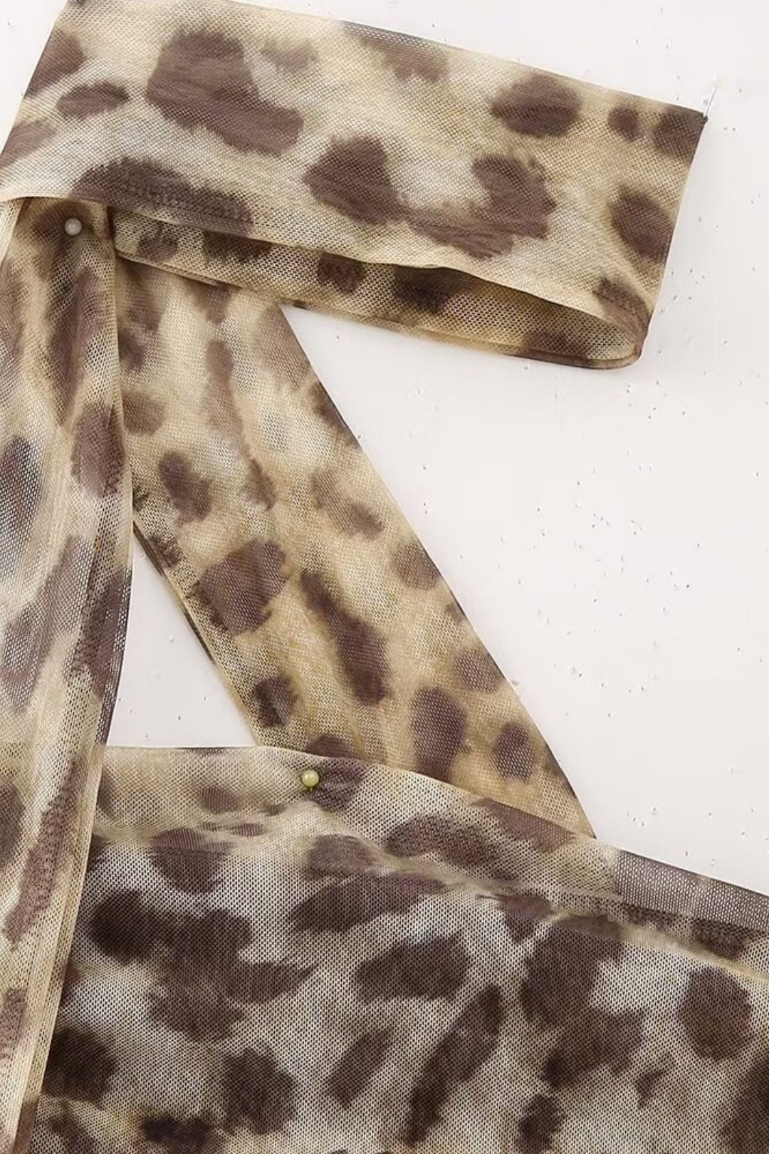 Animal Print Tulle Top And Skirt