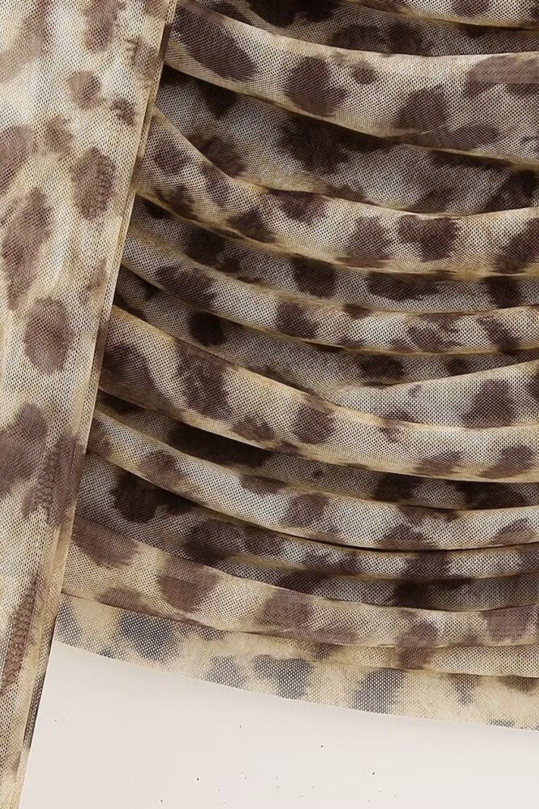 Animal Print Tulle Top And Skirt