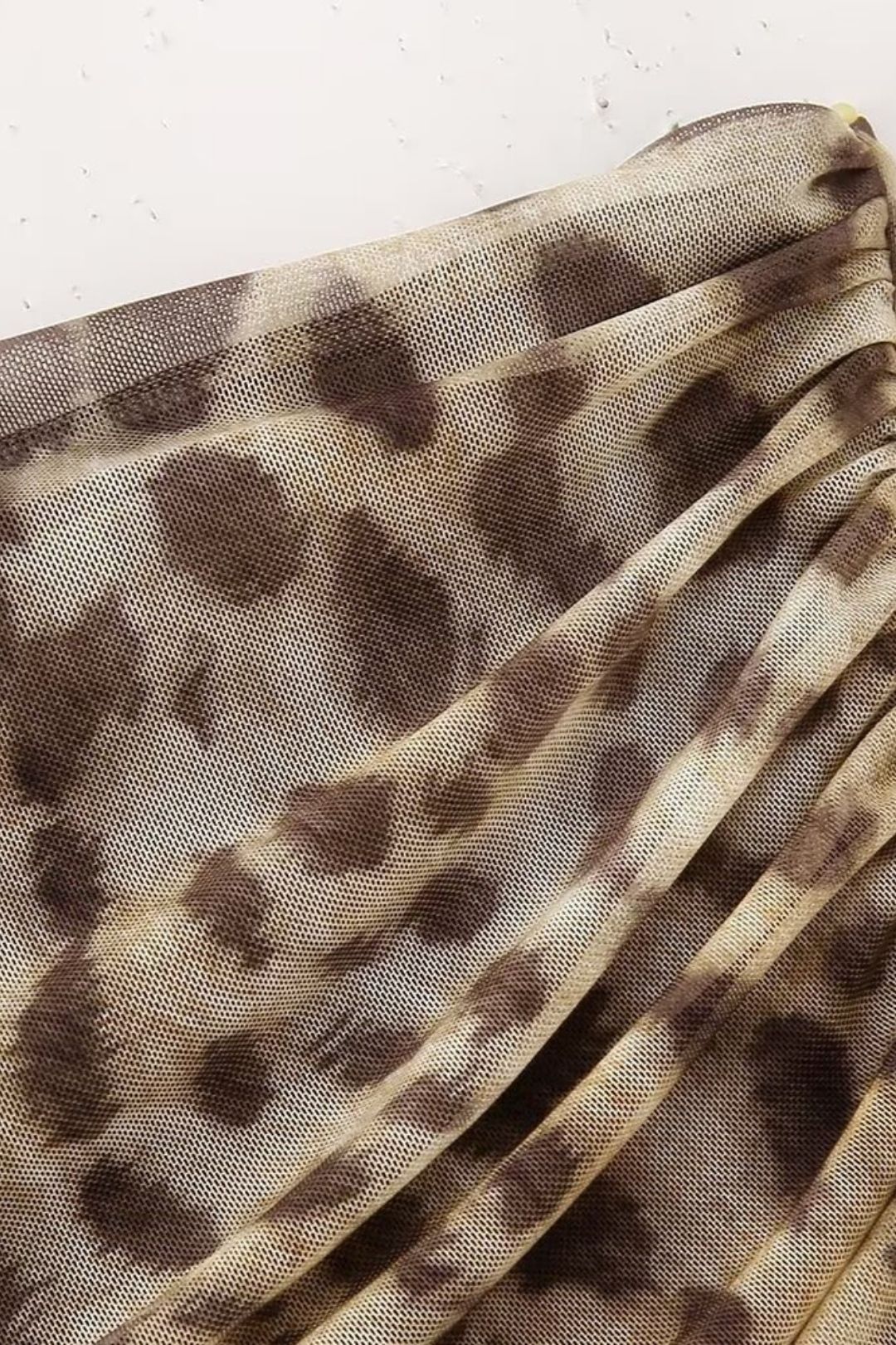 Animal Print Tulle Top And Skirt