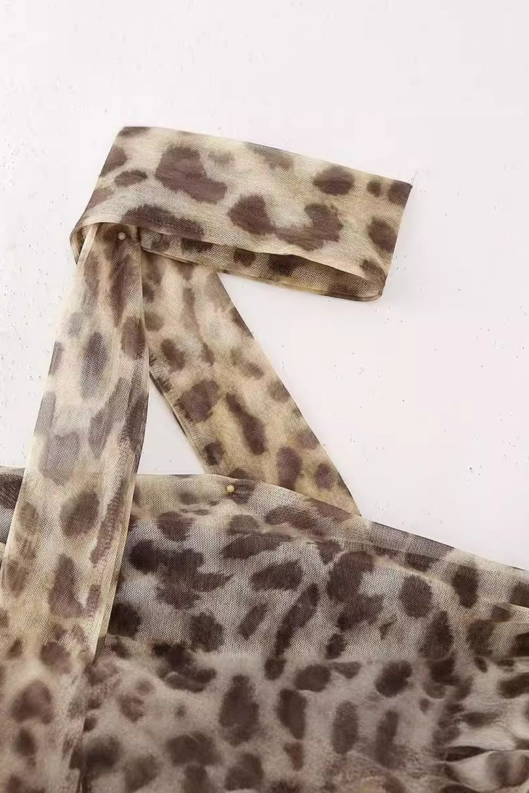 Animal Print Tulle Top And Skirt