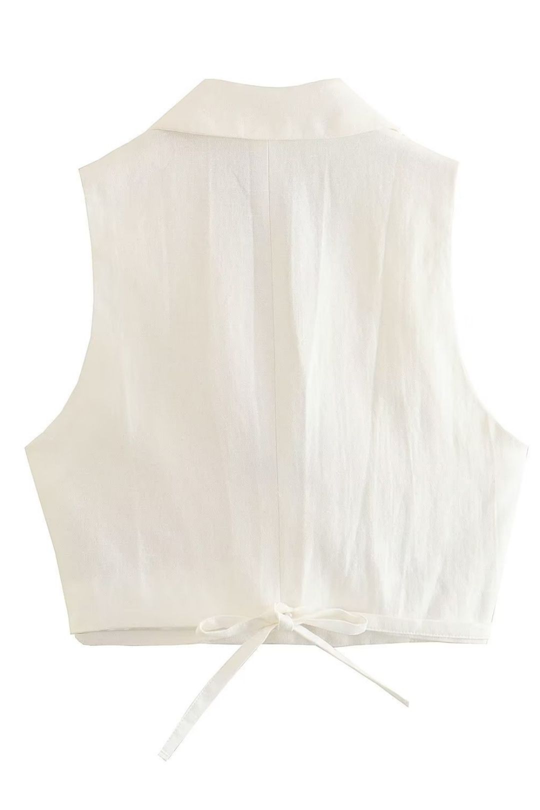 Linen Blended Slim Vest Casual Shorts