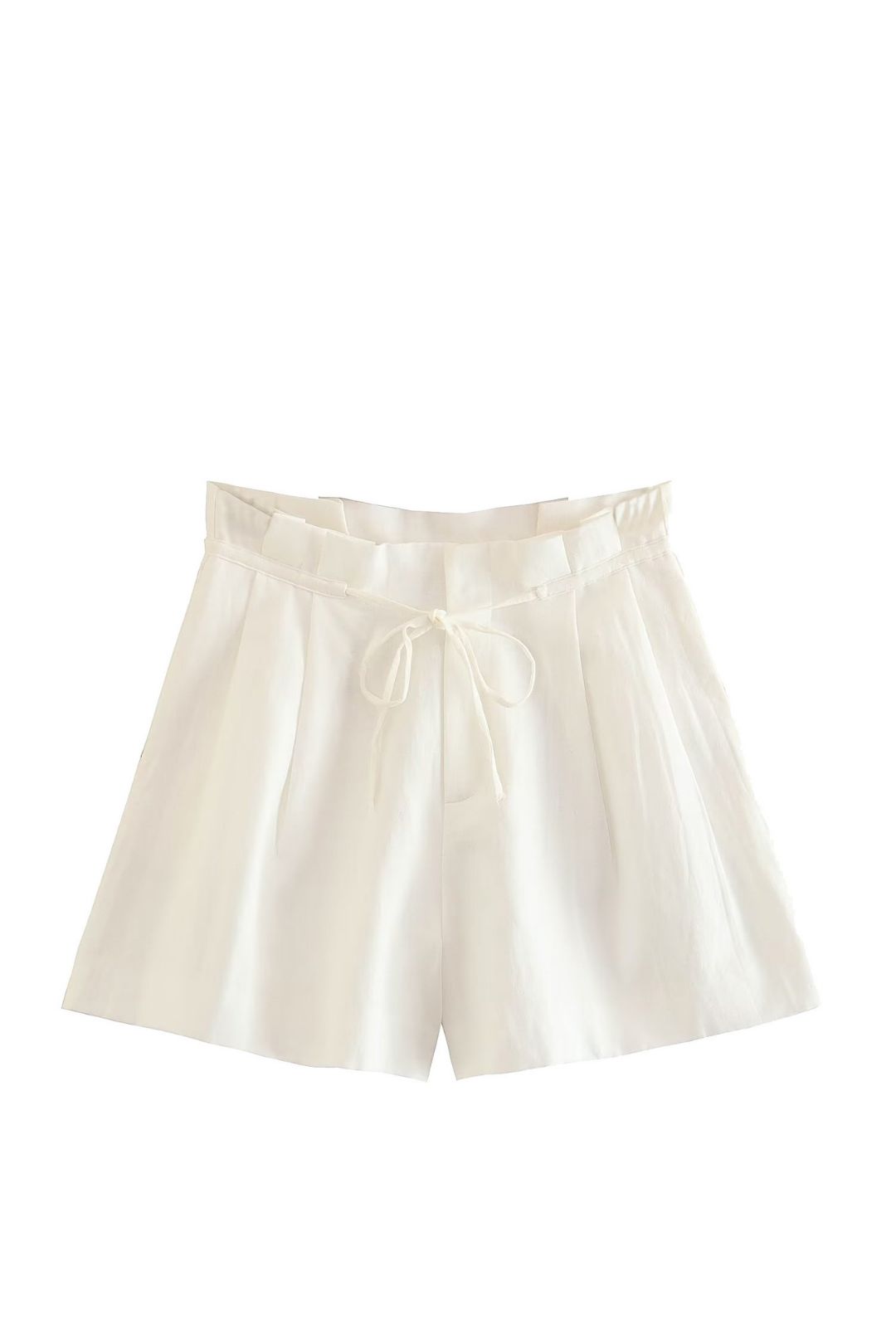 Linen Blended Slim Vest Casual Shorts