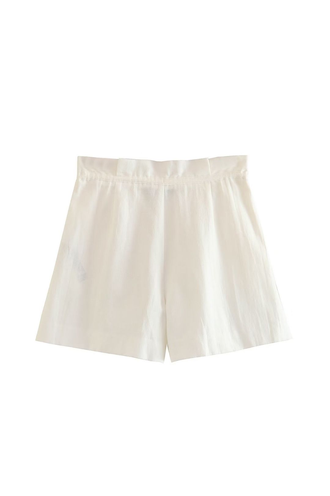 Linen Blended Slim Vest Casual Shorts