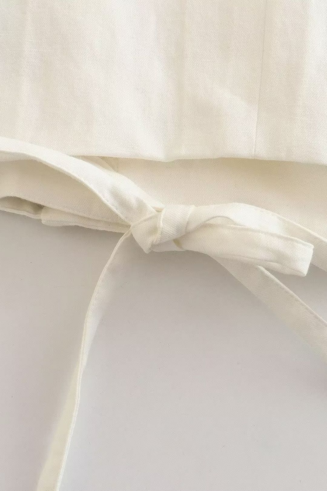 Linen Blended Slim Vest Casual Shorts