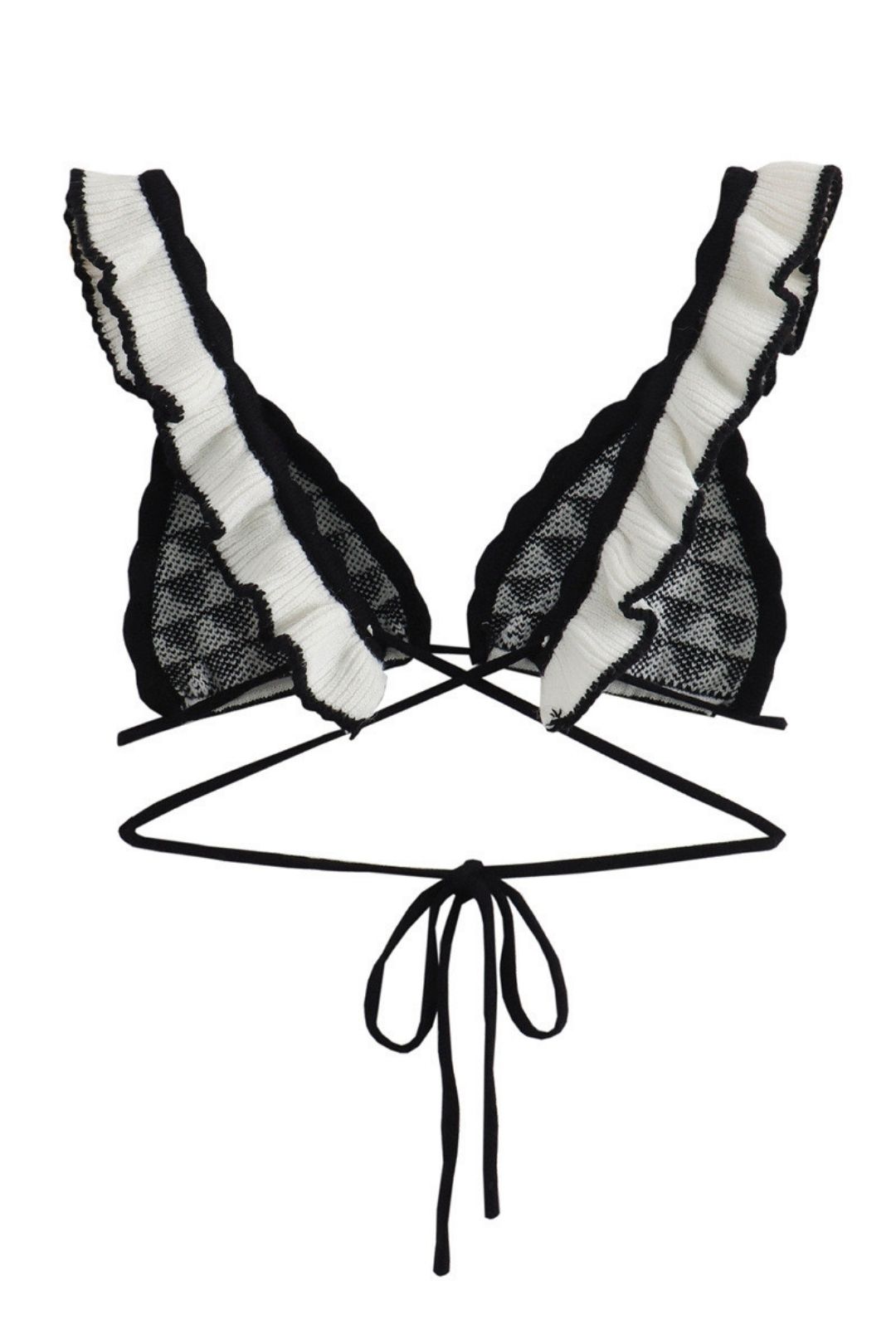 Fashionable Knitted Sexy Slim Suspender Top High Waist Skirt Suit