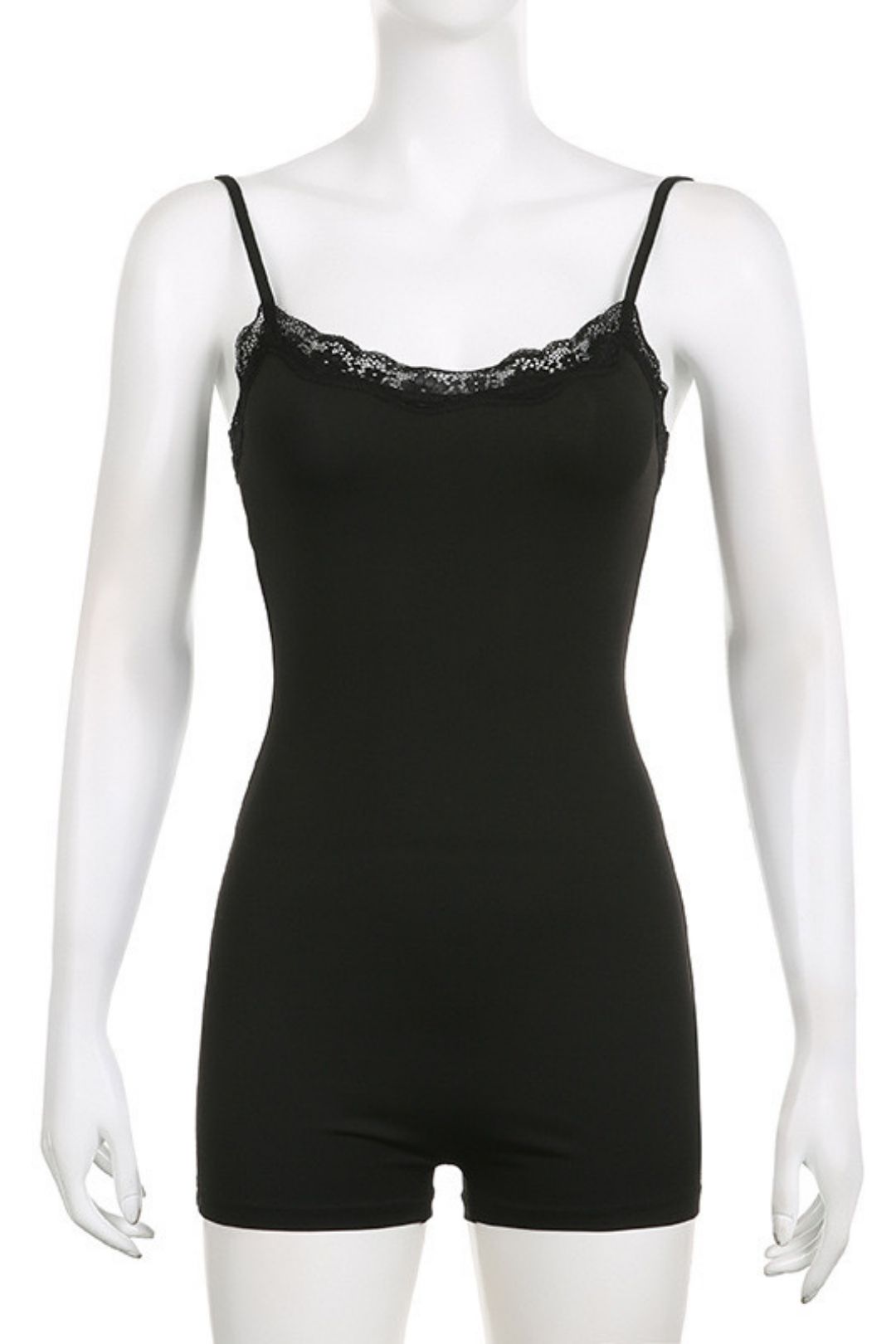 Beer Girl Lightweight Lace Splicing Suspender Jumpsuit