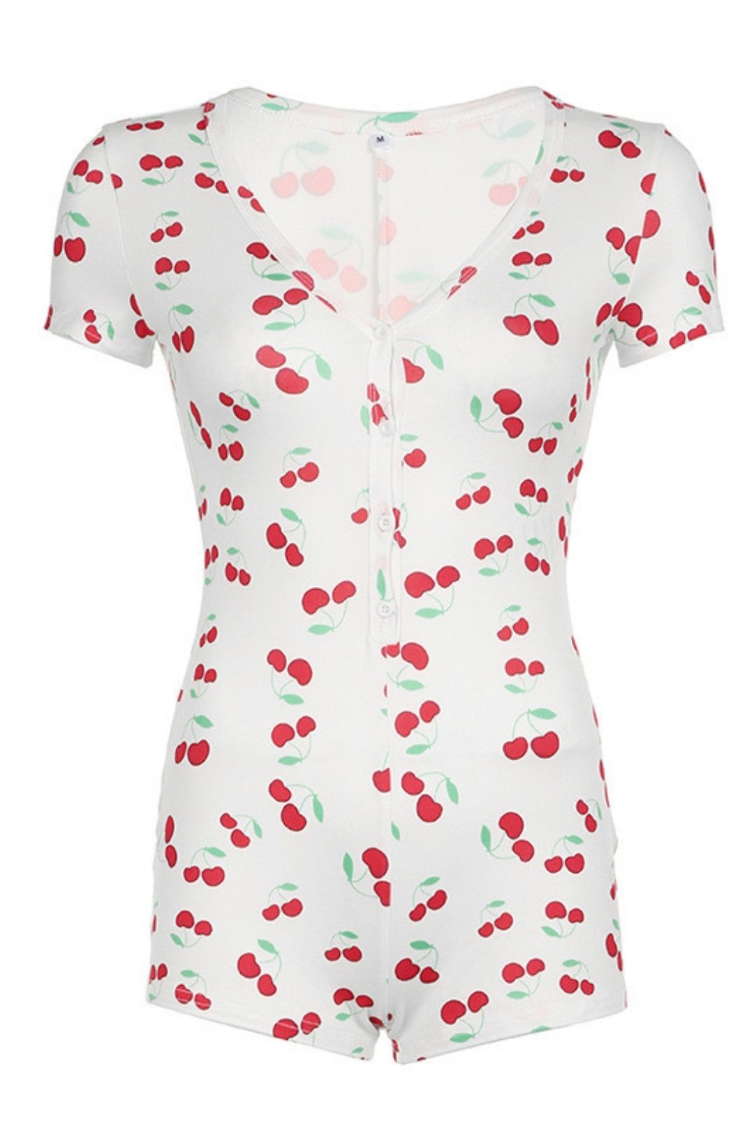 Short-sleeved Jumpsuit Tight Sexy Breasted Home Comfort All-in-one Shorts