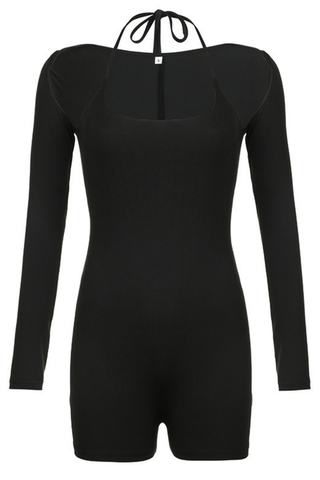 Solid Color Halterneck Lace-up Jumpsuit Blouse Two-piece Hot Girl Casual Sports Fashion Suit