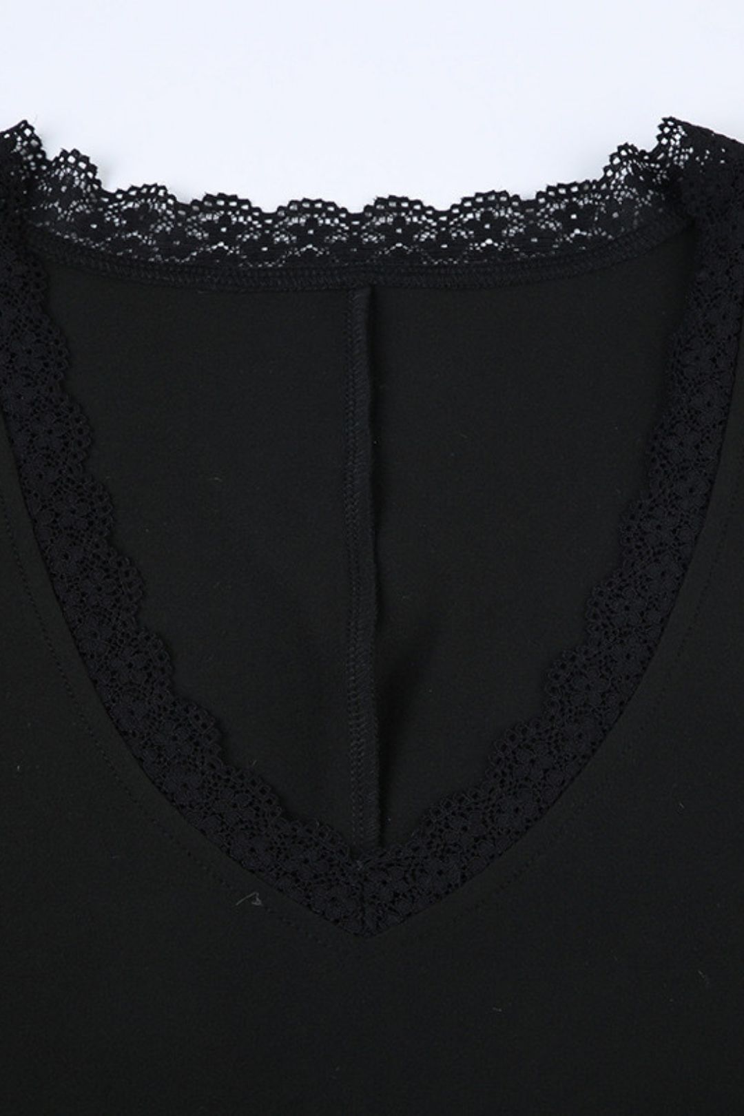 Lace Splicing V-neck Personalized Street Spring And Summer Tight Short-sleeved Jumpsuit