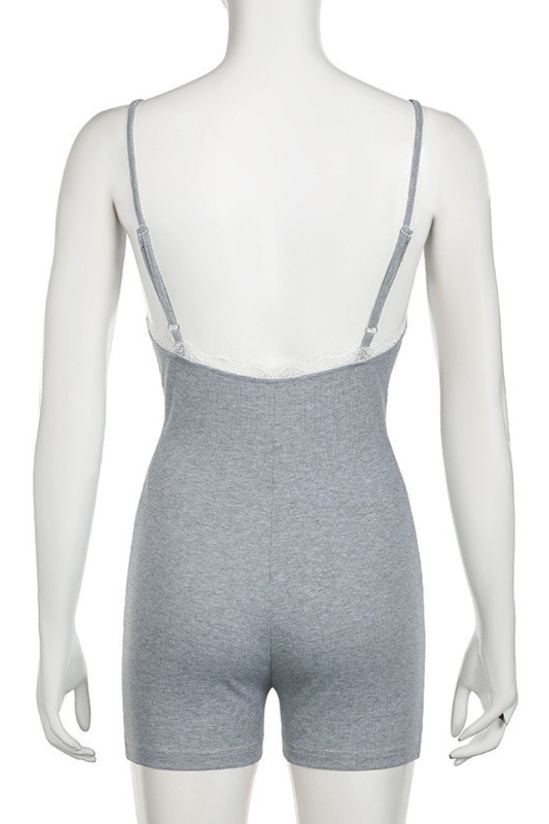 Solid Color Tight-fitting High-elastic Adjustable Suspender Jumpsuit