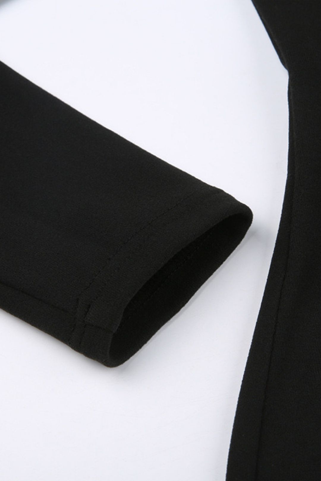 Solid Color Basic Hollow Slim Long-sleeved Jumpsuit