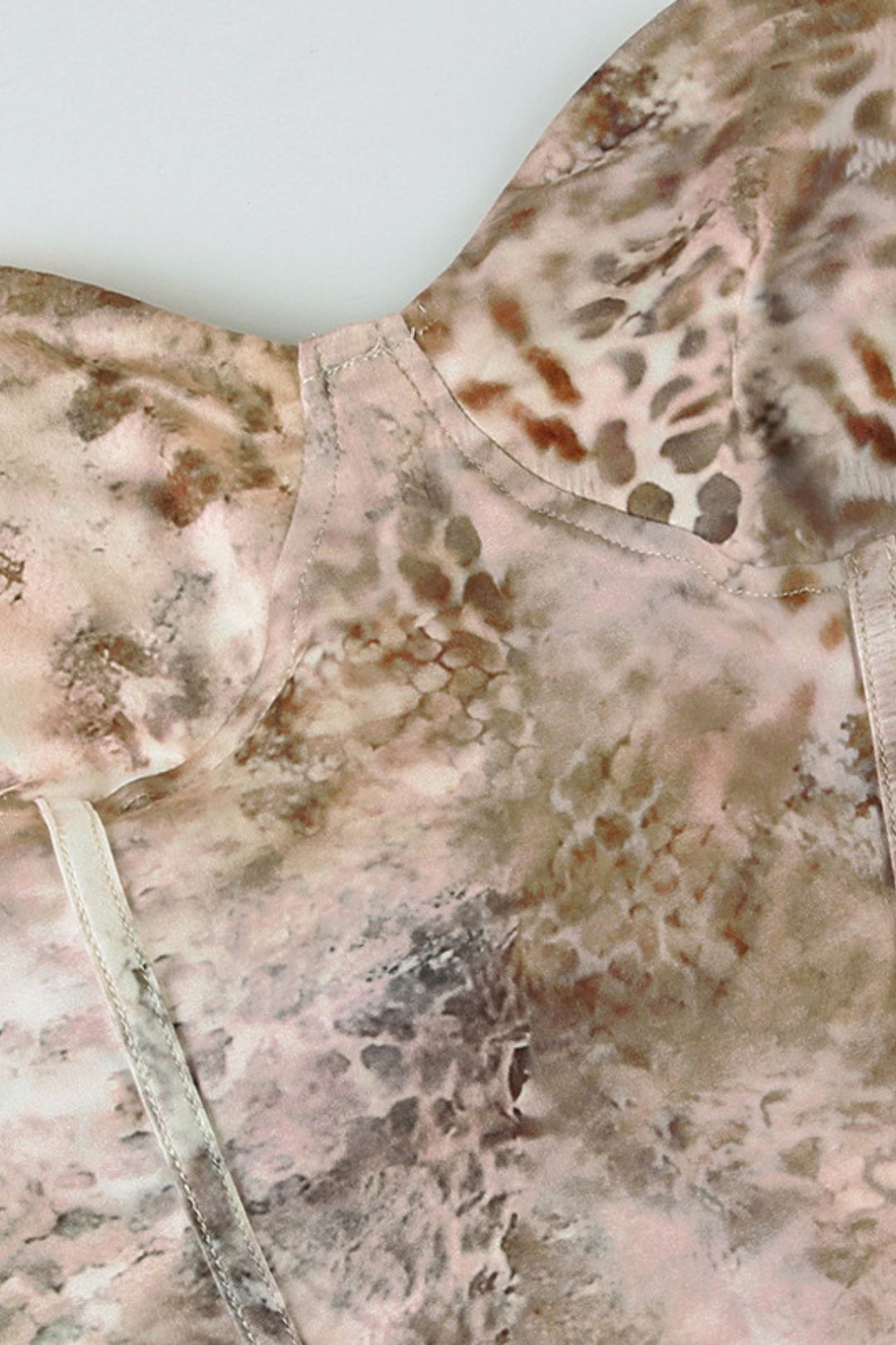 Animal Print Print Waist, Irregular Tube Top, Vest And Shorts Two-piece Set