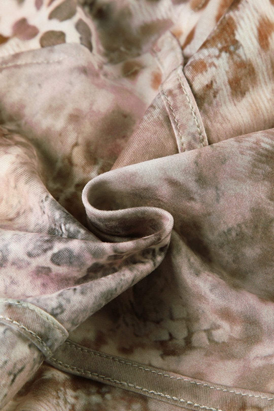 Animal Print Print Waist, Irregular Tube Top, Vest And Shorts Two-piece Set