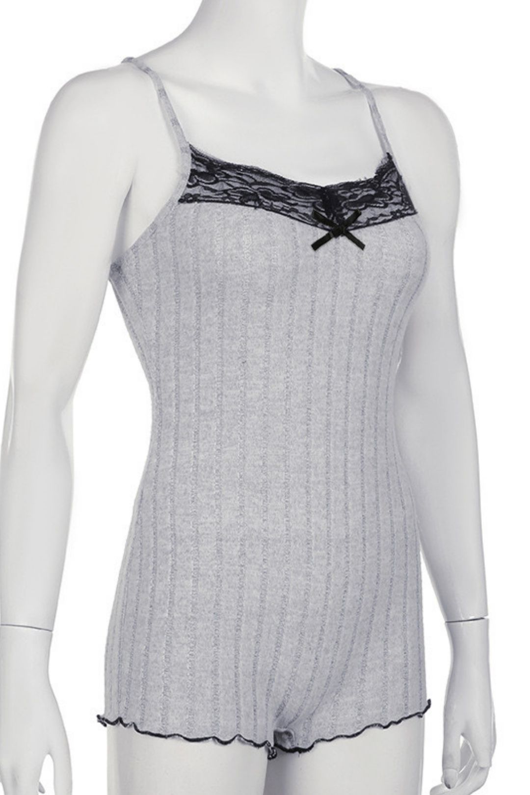 Summer Big Butterfly Lace Stitching Pure Desire Pit Strip Home Jumpsuit Shorts