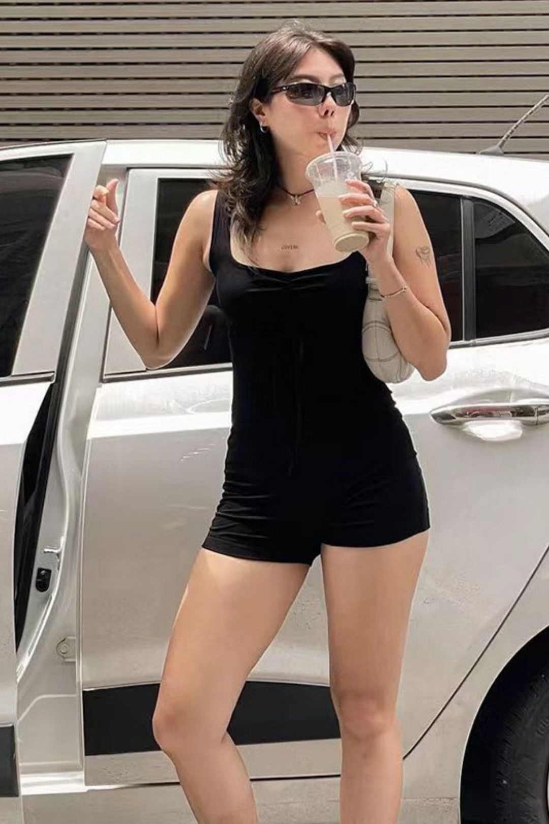 Backless Lace-up Sports Jumpsuit Yoga Fitness One-piece Pants