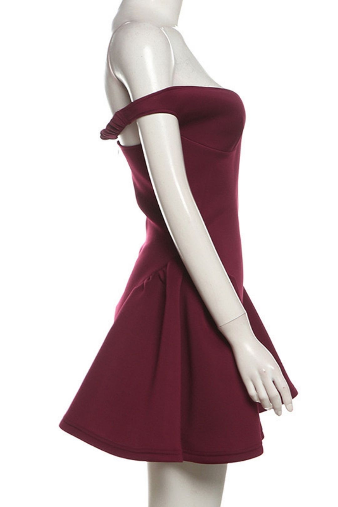 Low-cut V-neck Sexy Backless Solid Color Dress