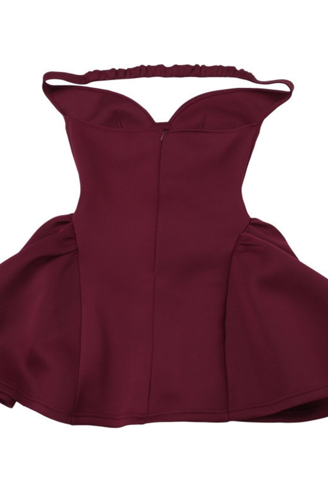 Low-cut V-neck Sexy Backless Solid Color Dress